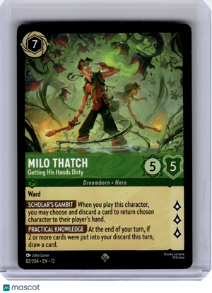 2026 Disney Lorcana—Milo Thatch #82 Wilds Unknown—Super Rare Regular