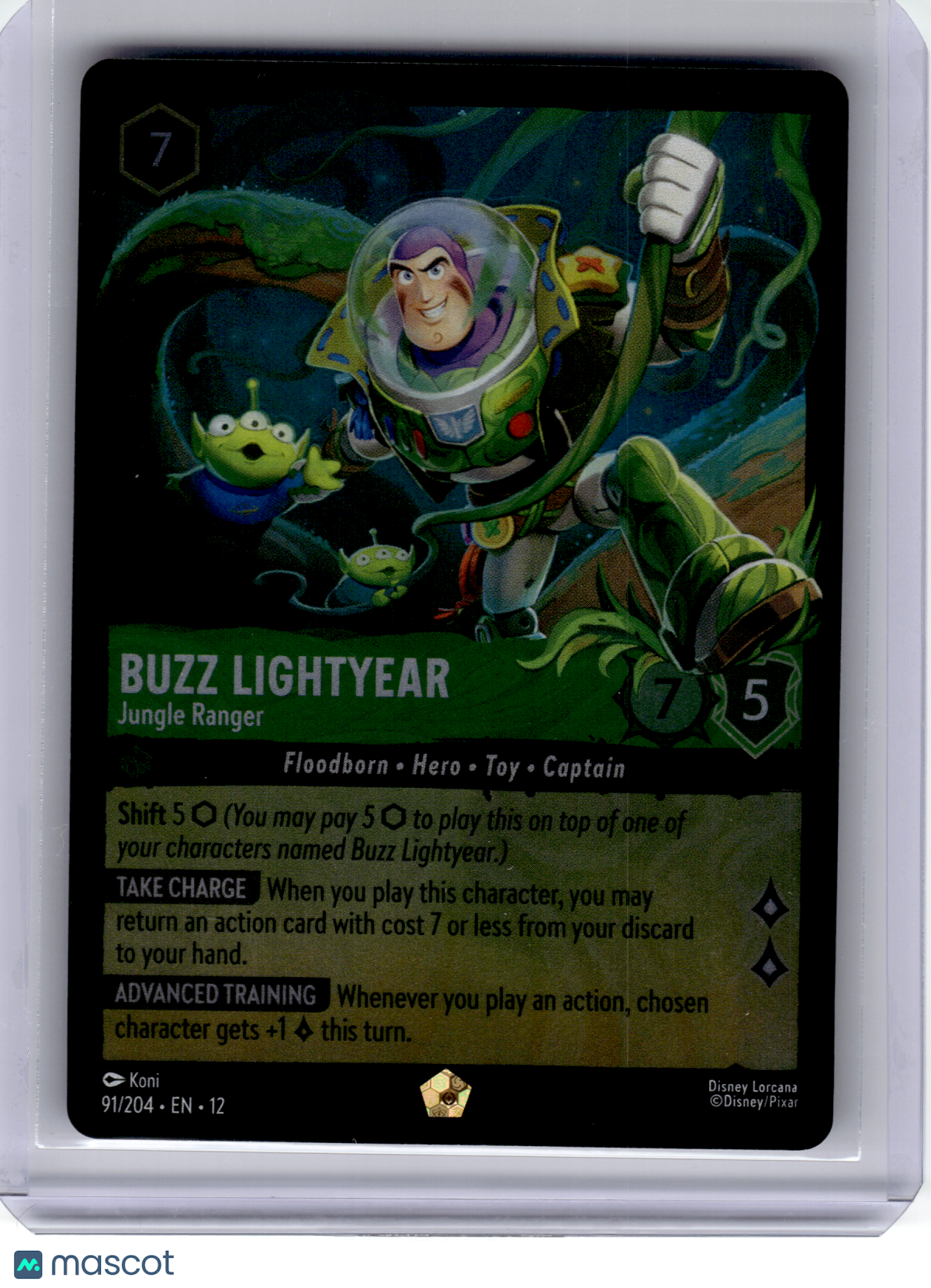 2026 Disney Lorcana—Buzz Lightyear #91 Wilds Unknown—Legendary Foil
