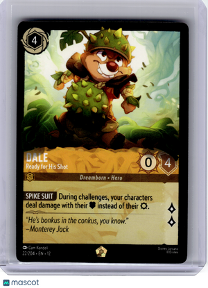 2026 Disney Lorcana—Dale #22 Wilds Unkown—Legendary Regular