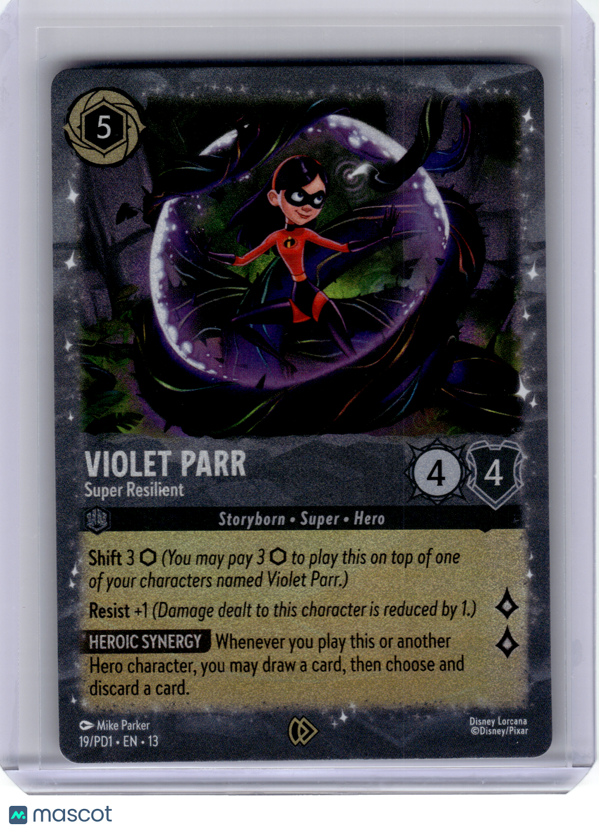 2026 Disney Lorcana—Violet Parr #19 DLPC—Promo Foil