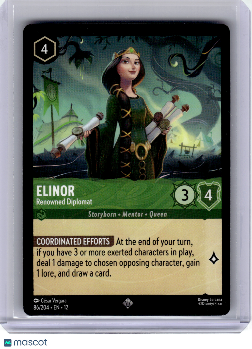 2026 Disney Lorcana—Elinor #86 Wilds Unknown—Super Rare