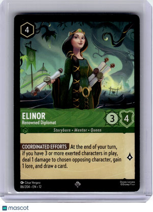 2026 Disney Lorcana—Elinor #86 Wilds Unknown—Super Rare