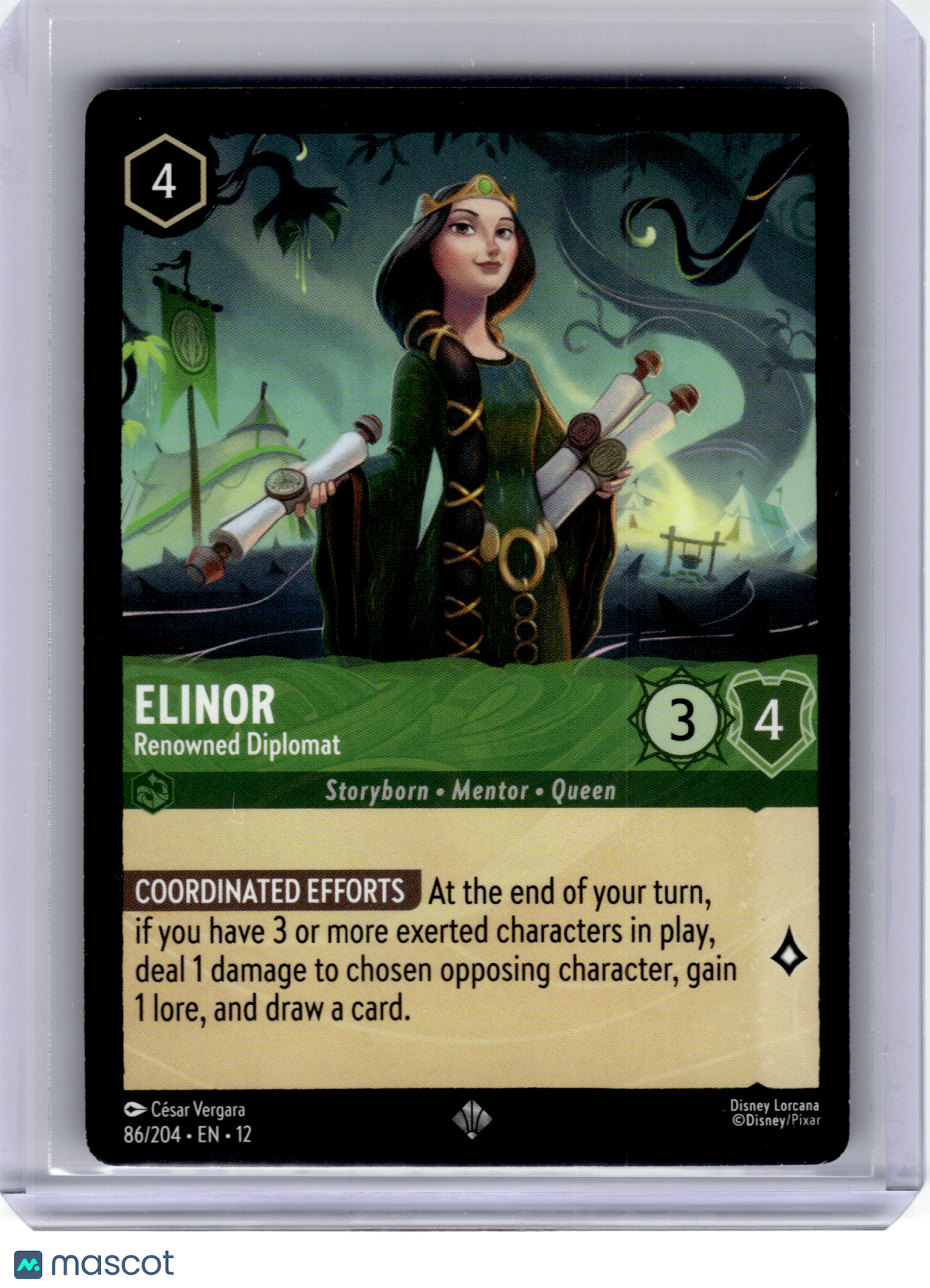 2026 Disney Lorcana—Elinor #86 Wilds Unknown—Super Rare
