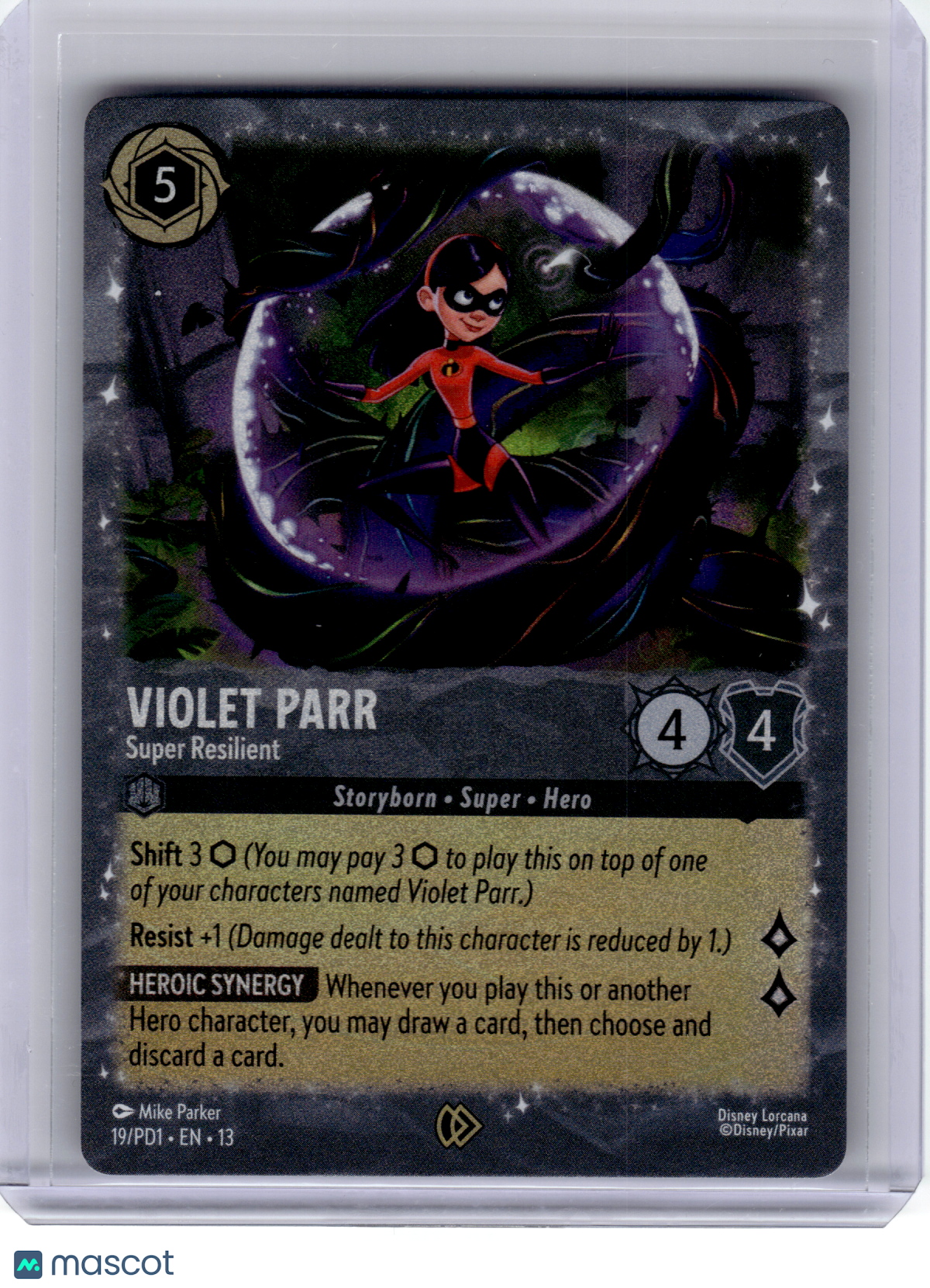 2026 Disney Lorcana—Violet Parr #19 DLPC—Promo Foil