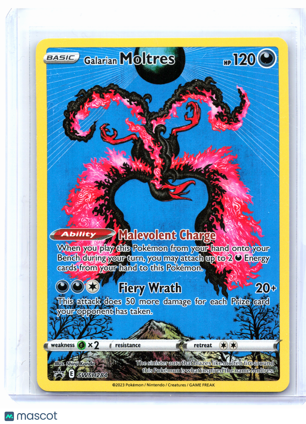 2023 Pokemon—Galarian Moltres #SWSH284 Sword & Shield Promos—Black Star Promo