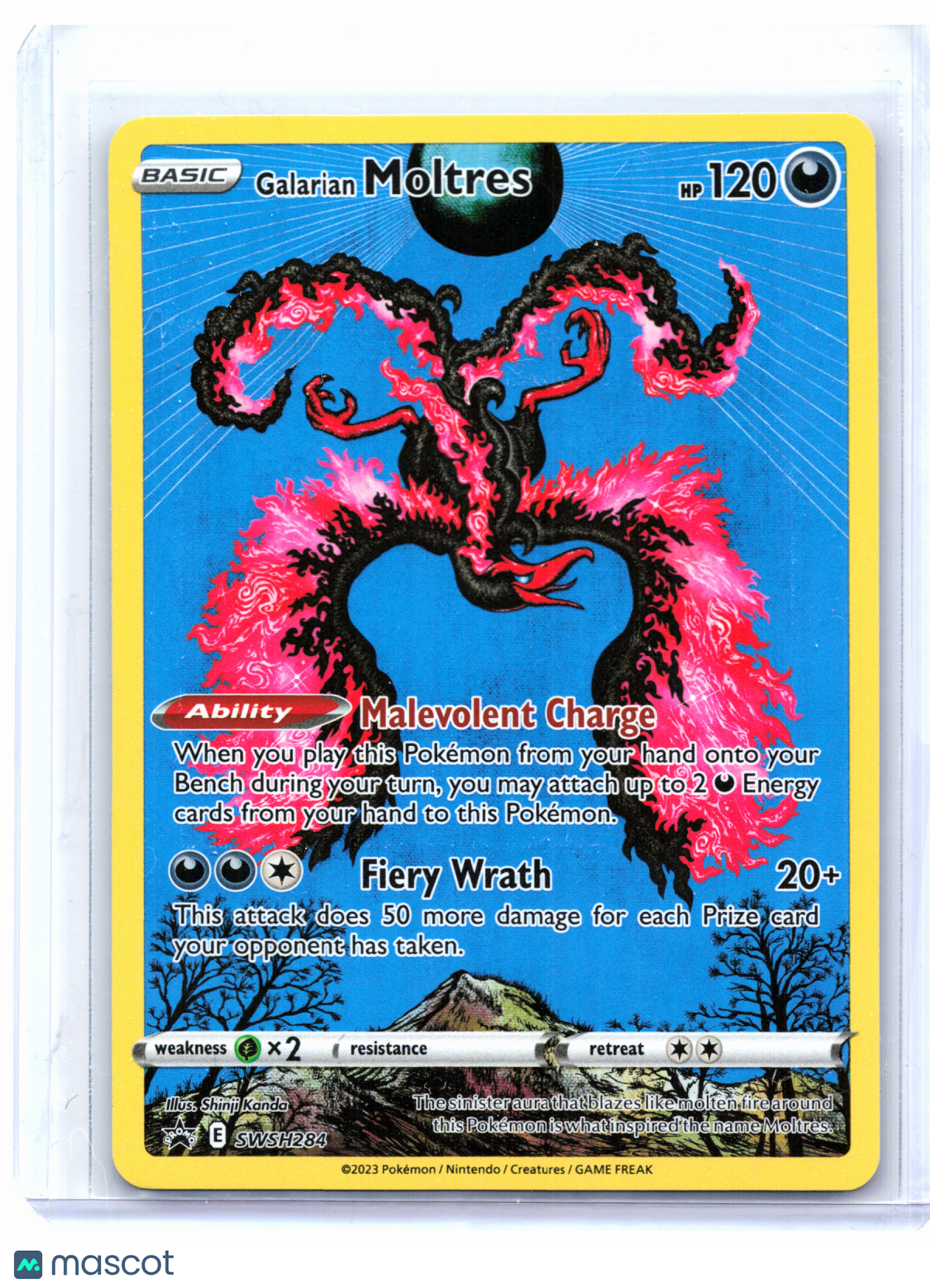 2023 Pokemon—Galarian Moltres #SWSH284 Sword & Shield Promos—Black Star Promo