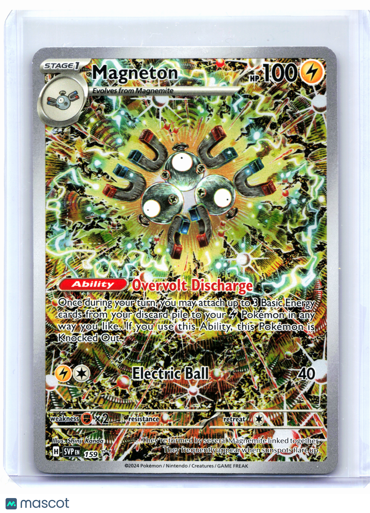 2024 Pokemon—Magneton #159 Scarlet & Violet Promo—Black Star Promo Holo