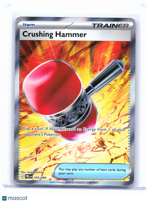 2026 Pokemon—Crushing Hammer #105/084 Pitch Black—Ultra Rare Holo
