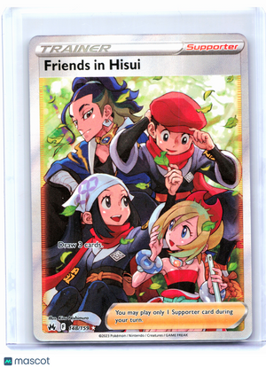 2023 Pokemon—Friends In Hisui (Full Art) #148/159 Crown Zenith—Ultra Rare Holo