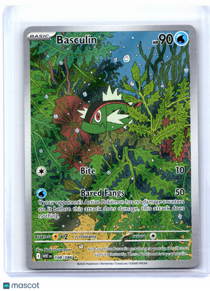 2025 Pokemon—Basculin #108/086 White Flare—Illustration Rare Holo