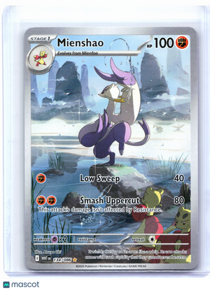 2025 Pokemon—Mienshao #134/086 White Flare—Illustration Rare Holo
