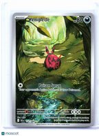 2025 Pokemon—Venipede #132/086 Black Bolt—Illustration Rare Holo