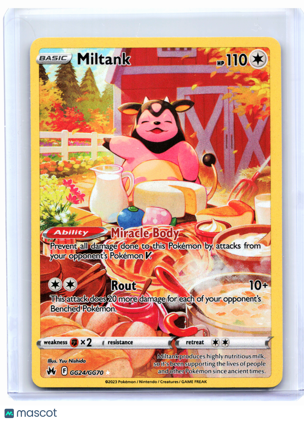 2023 Pokemon—Miltank #GG24/GG70 Crown Zenith: Galarian Gallery—Ultra Rare Holo