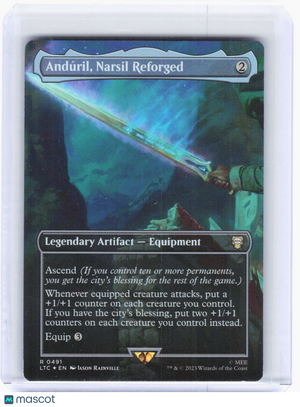 2023 Magic: The Gathering—Anduril, Narsil Reforged #0491 (LTC) —Rare Foil