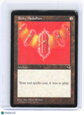 1997 Magic: The Gathering—Ruby Medallion #305 Tempest—Rare Non-Foil (Damaged)