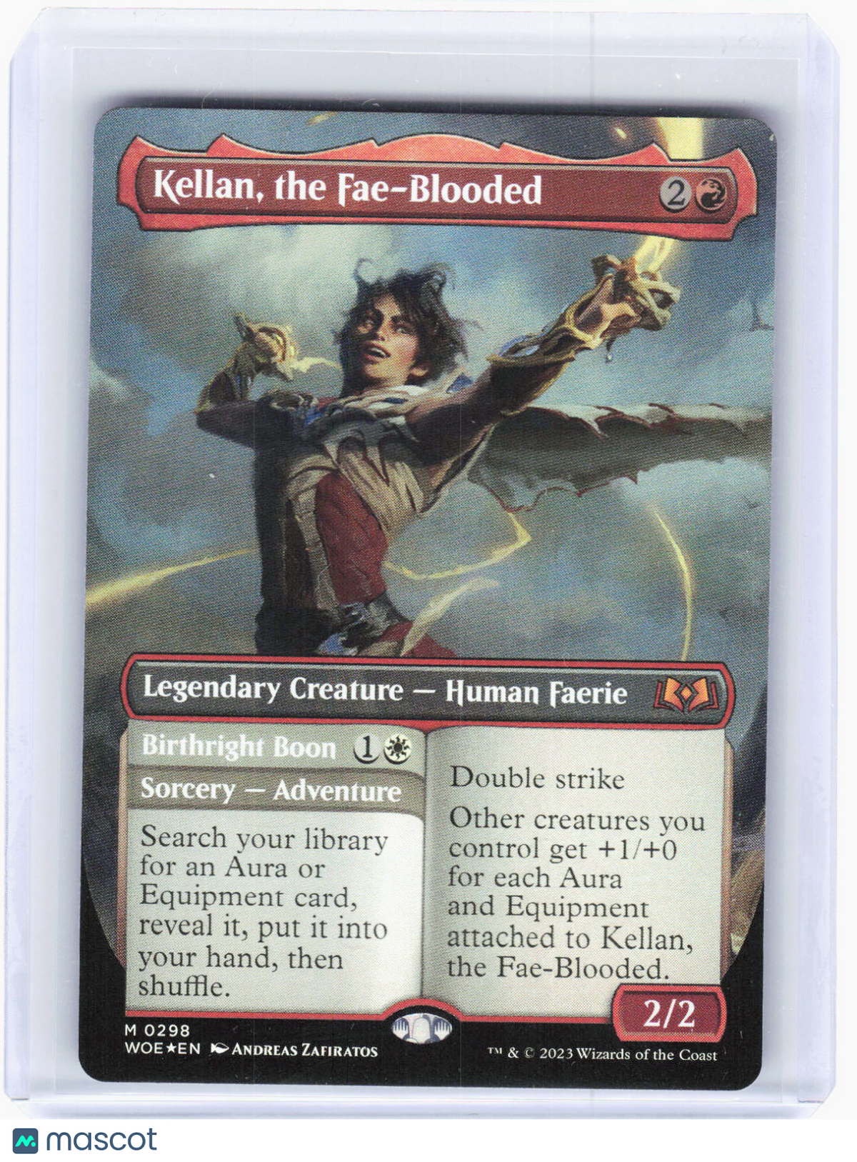2023 Magic: The Gathering—Kellan, the Fae-Blooded #0298 Wilds of Eldraine—M Foil