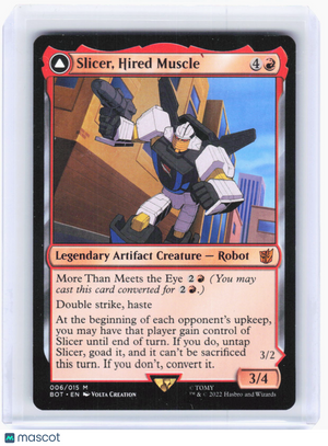 2022 Magic: The Gathering—Slicer, Hired Muscle #6 Transformers—Mythic Non-Foil