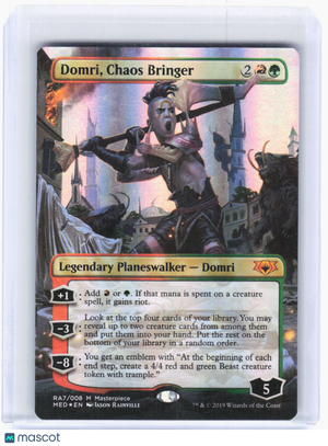 2019 Magic: The Gathering—Domri, Chaos Bringer #RA7 (MED)—Mythic Foil