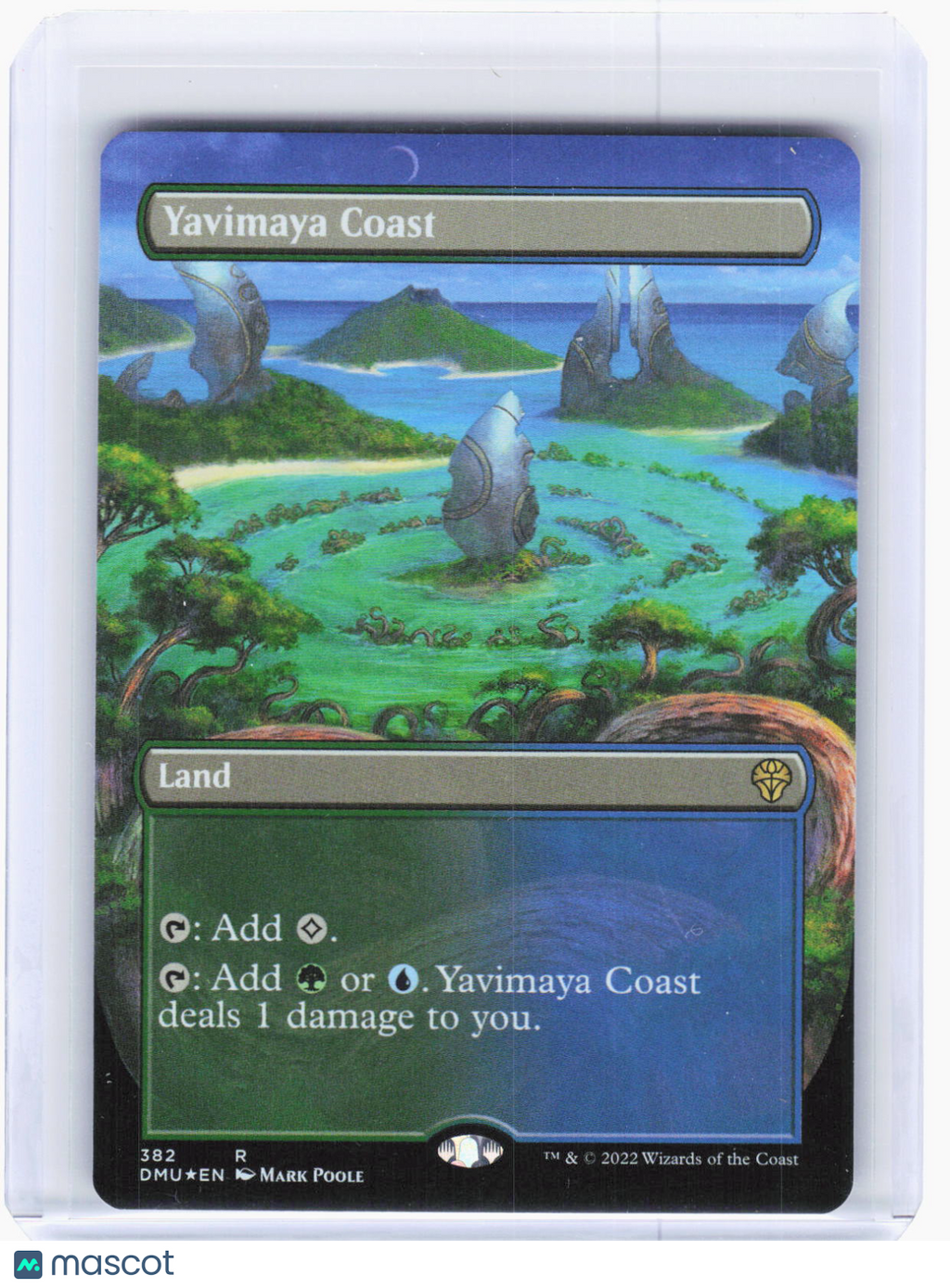 2022 Magic: The Gathering—Yavimaya Coast (Borderless) #382 Dominaria United—Rare