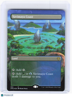 2022 Magic: The Gathering—Yavimaya Coast (Borderless) #382 Dominaria United—Rare