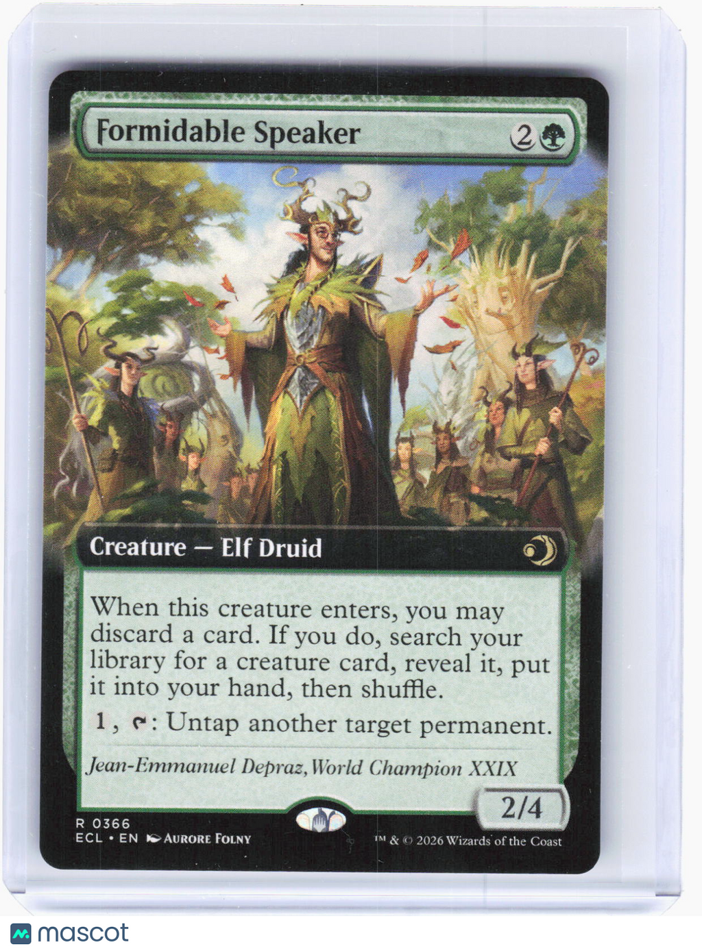 2026 Magic: The Gathering—Formidable Speaker #366 Lorwyn Eclipsed—Rare Non-Foil