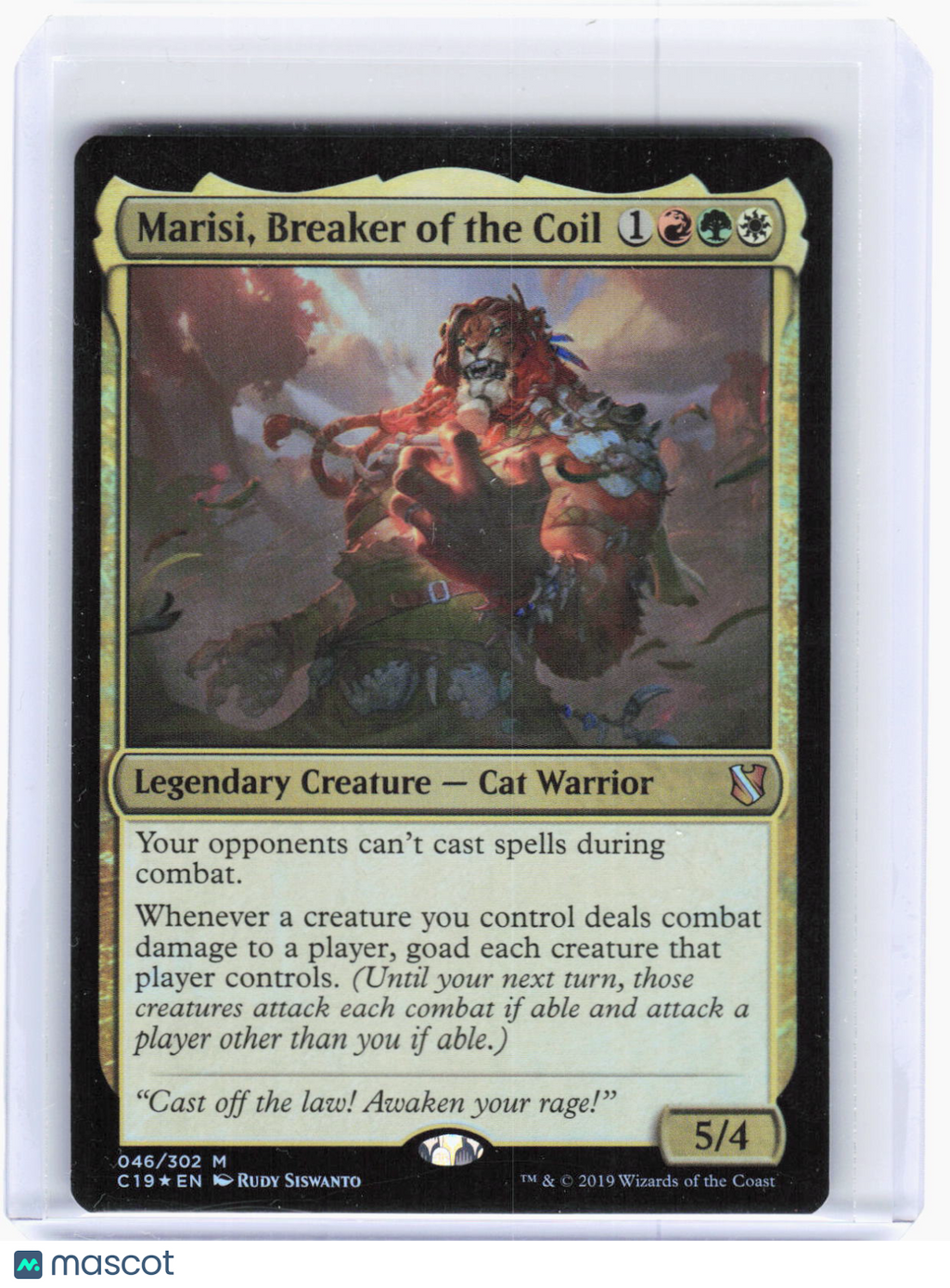 Magic: The Gathering—Marisi, Breaker of the Coil #46 Commander 2019—Mythic Foil