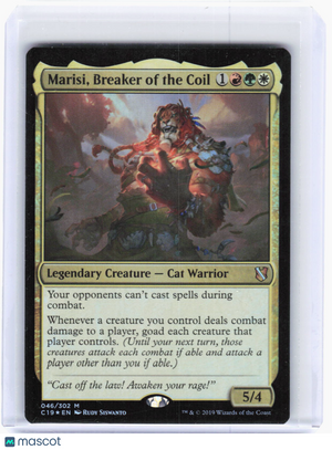 Magic: The Gathering—Marisi, Breaker of the Coil #46 Commander 2019—Mythic Foil