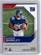 2018 Panini Donruss Elite Football—Saquon Barkley #RA-SB Red 15/15