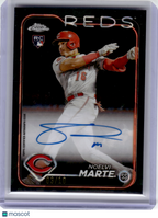 2024 Topps Chrome Sapphire Edition Baseball—Noelvi Marte #CSA-NM Black 03/10 RC