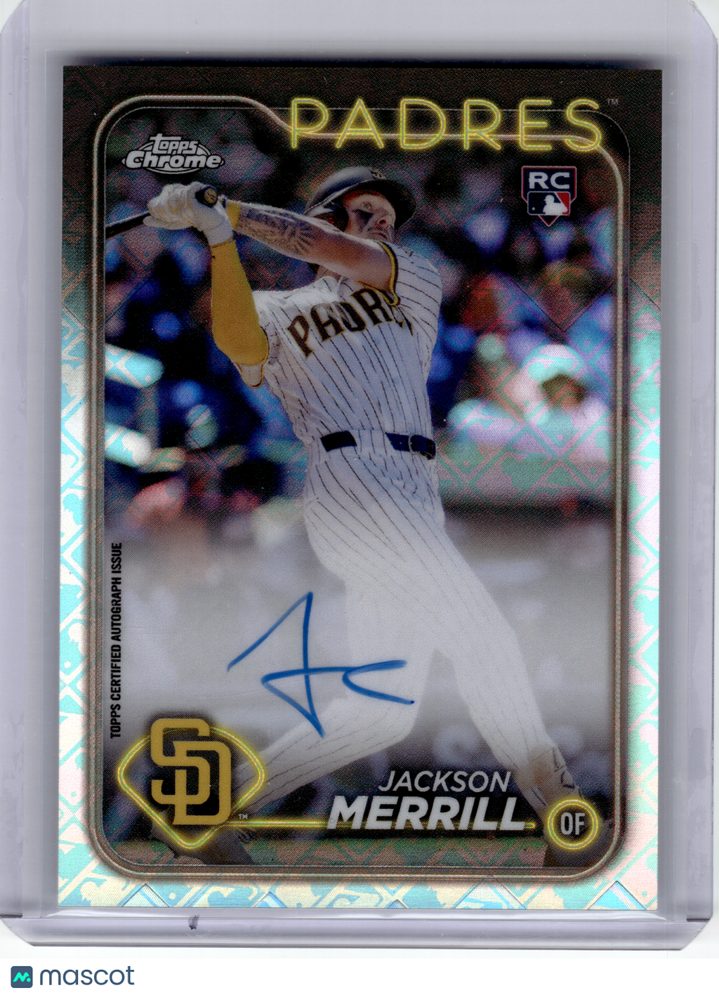 2024 Topps Chrome Baseball—Jackson Merrill #RCA-JME —Near Mint or Better