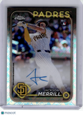 2024 Topps Chrome Baseball—Jackson Merrill #RCA-JME —Near Mint or Better