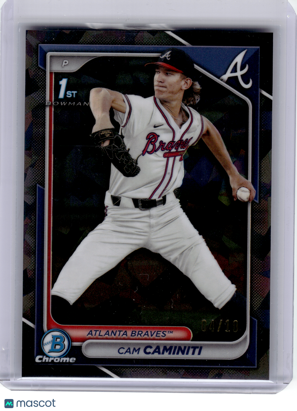2024 Topps Chrome Draft Baseball—Cam Caminiti #BDC-20 Black Geometric 04/10