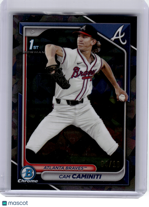 2024 Topps Chrome Draft Baseball—Cam Caminiti #BDC-20 Black Geometric 04/10