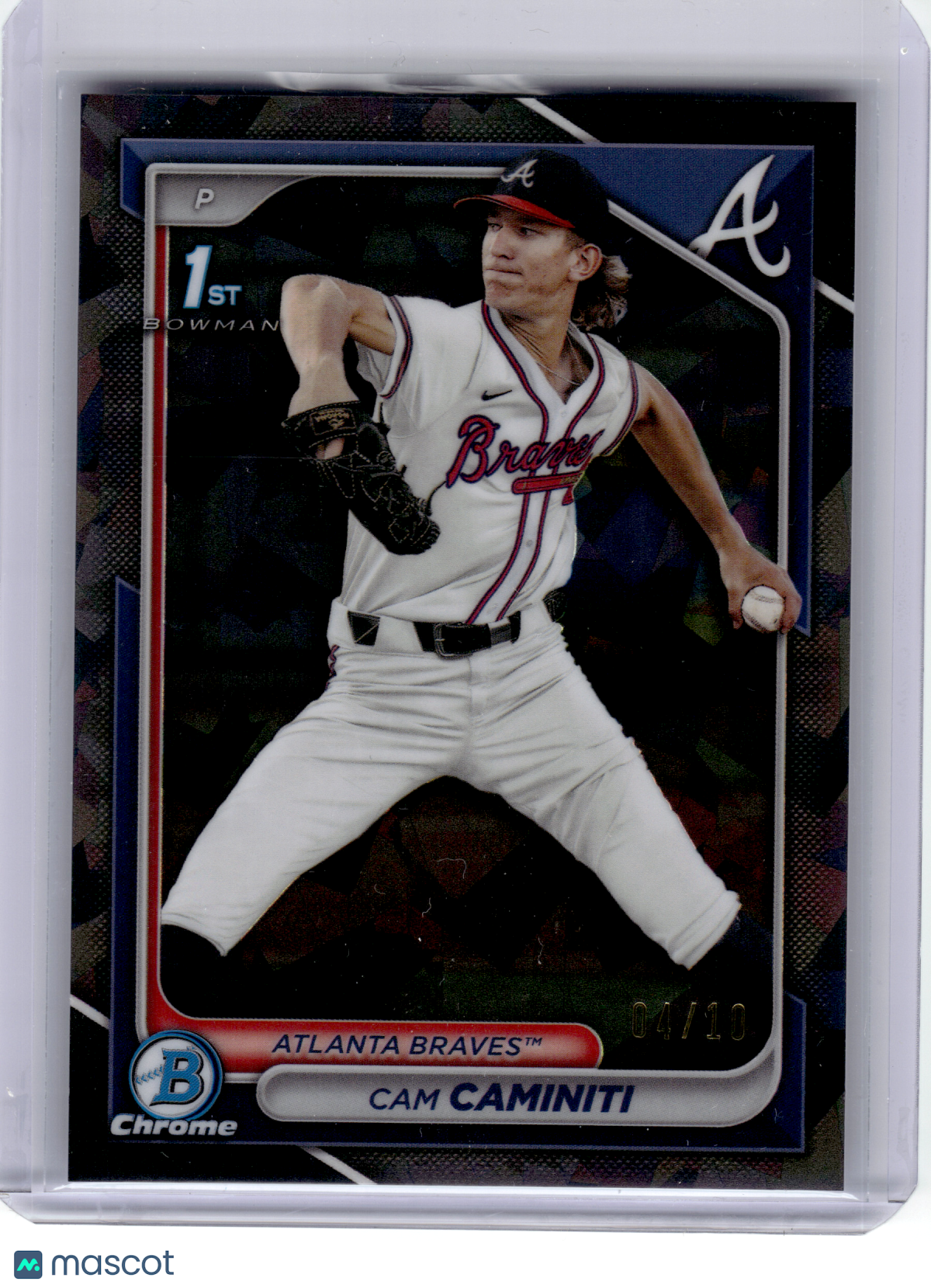 2024 Topps Chrome Draft Baseball—Cam Caminiti #BDC-20 Black Geometric 04/10