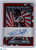 2024 Topps Finest Football—J.J. Watt #FG-JW Red Refractor 5/5