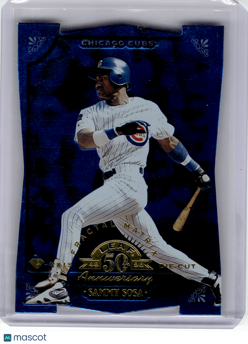 1998 Donruss Leaf Fractal Matrix Baseball—Sammy Sosa #144 Die-Cut 29/50