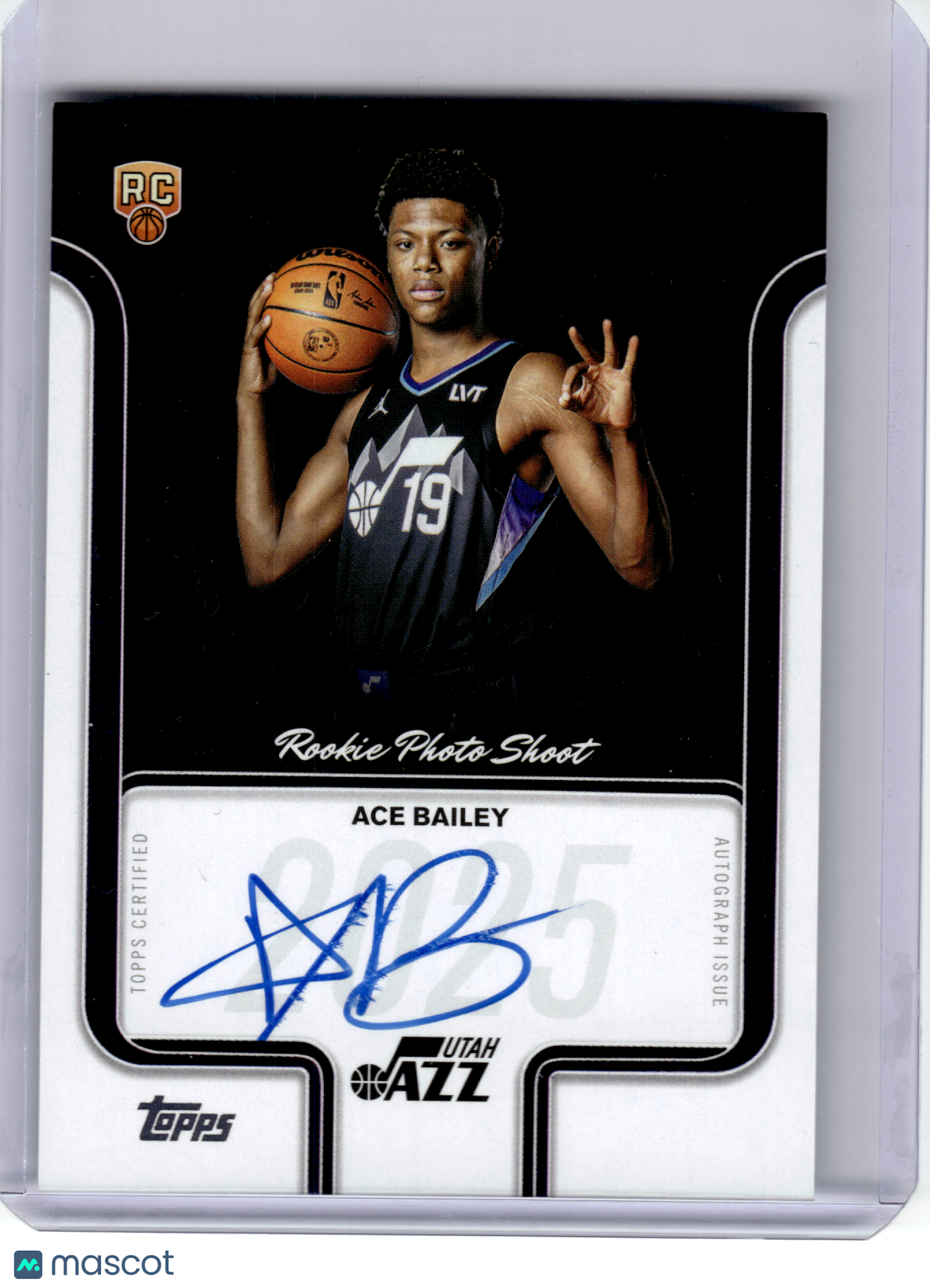2025 Topps Rookie Photo Shoot Autographs Basketball—Ace Bailey #RP-AB