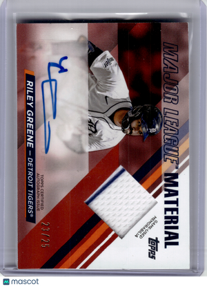 2024 Topps Update Series Baseball—Riley Greene #MLMAU-RG 23/25