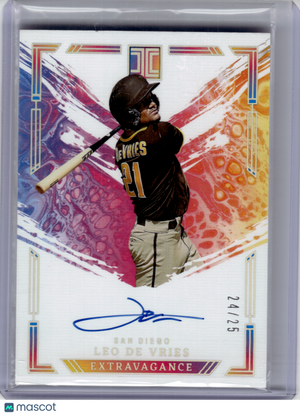 2024 Panini Impeccable Baseball—Leo De Vries #EA-LDV 24/25