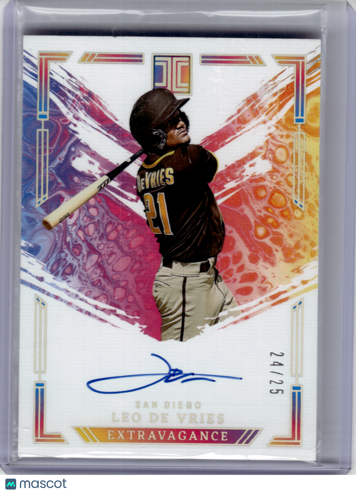 2024 Panini Impeccable Baseball—Leo De Vries #EA-LDV 24/25