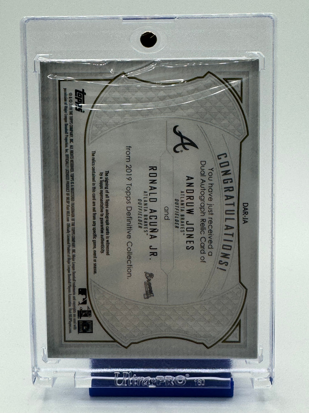 Topps Definitive Collection Baseball—Ronald Acuna Jr. and Andruw Jones 05/10