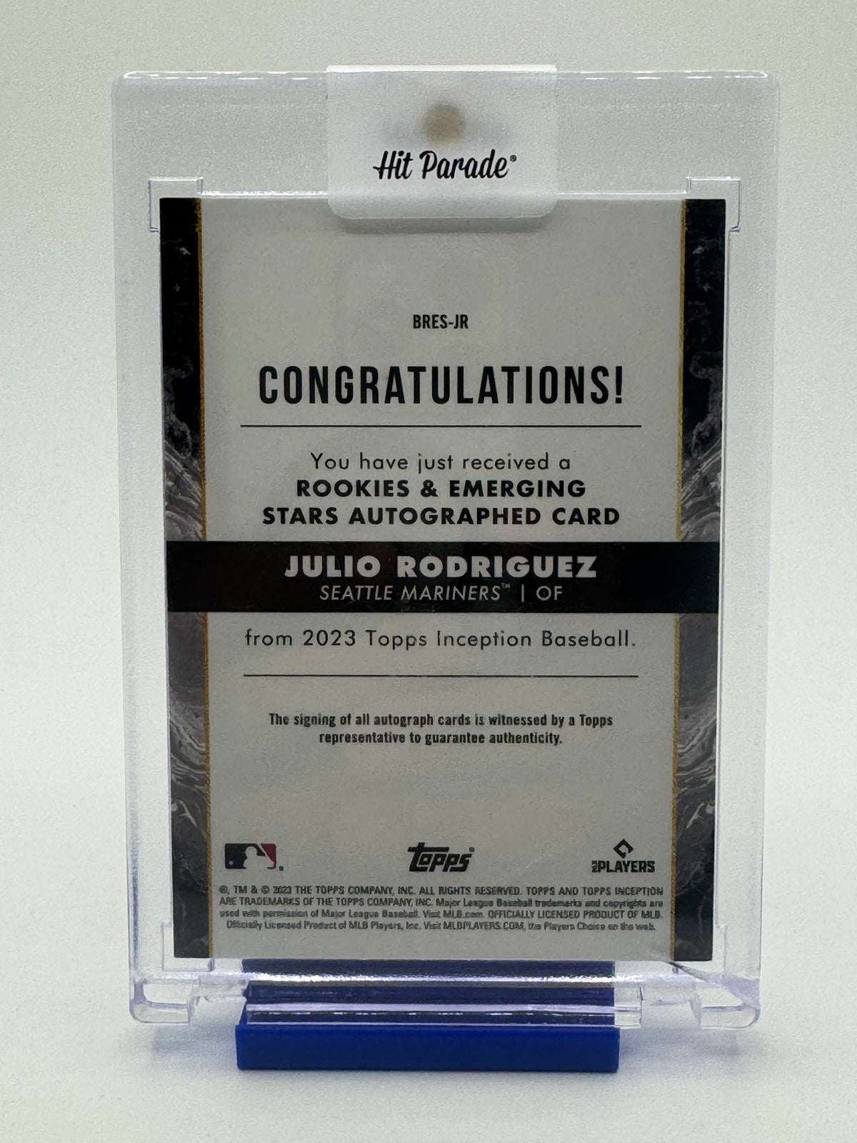 2023 Topps Inception Baseball—Julio Rodriguez #BRES-JR 50/50