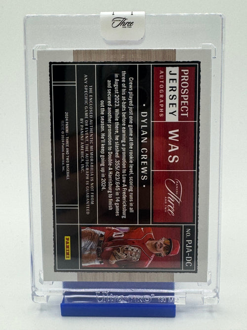 2024 Panini Three and Two Baseball—Dylan Crews #PJA-DC Patch 2/3
