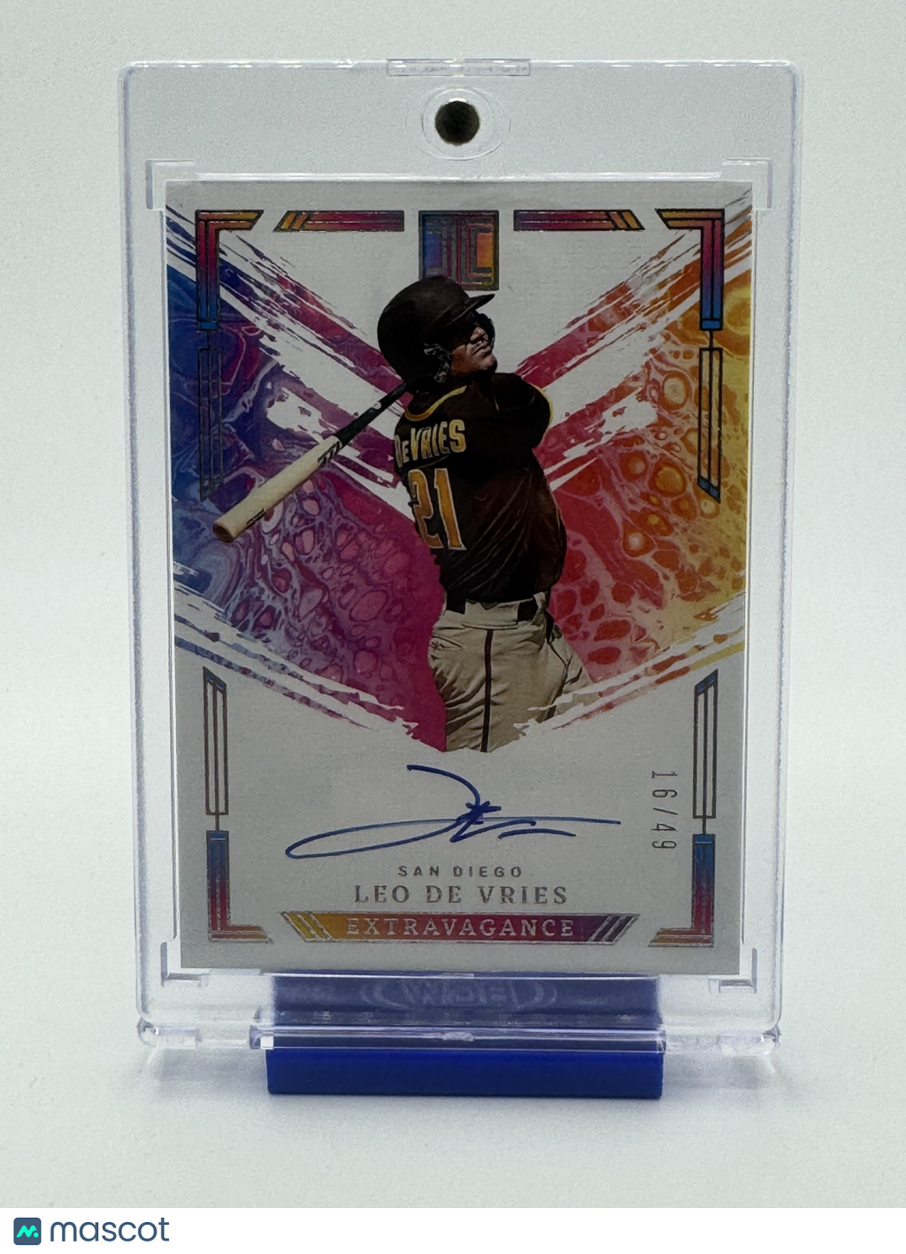 2024 Panini Impeccable Baseball—Leo De Vries #EA-LDV 16/49