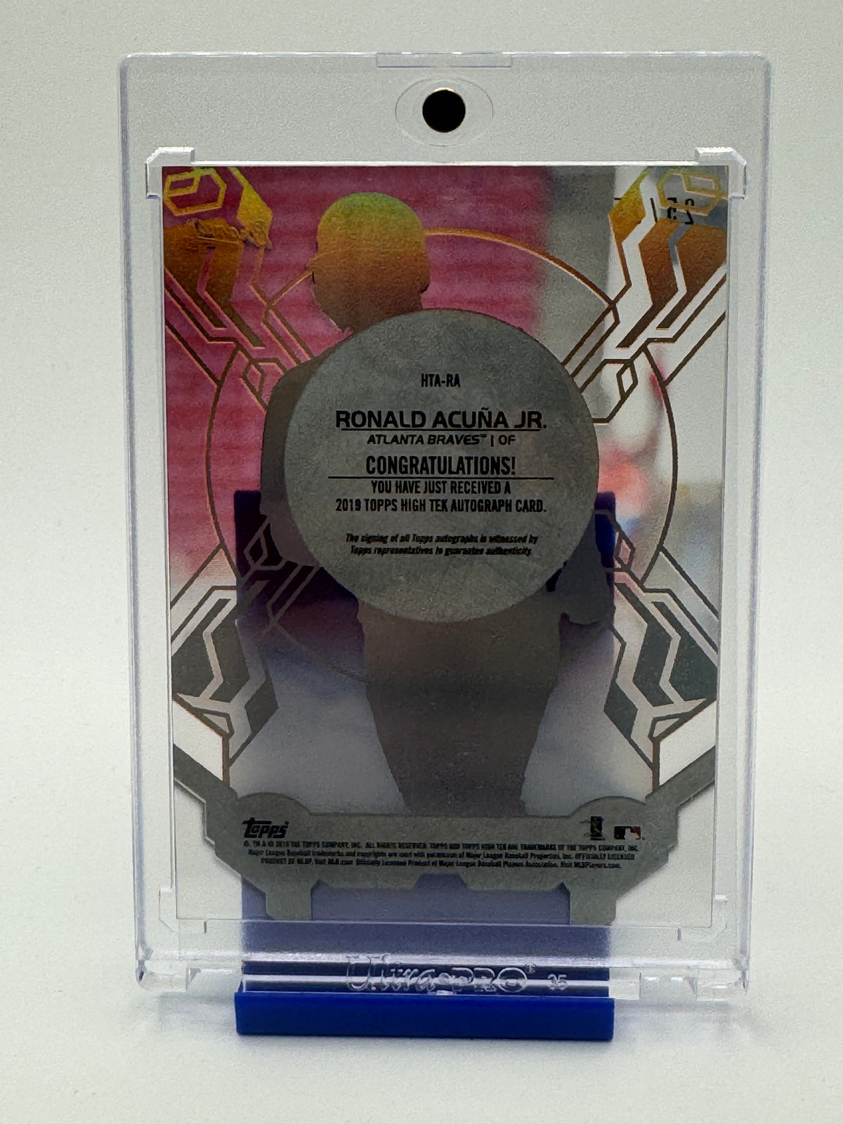 2019 Topps High Tek Baseball—Ronald Acuña Jr. #HTA-RA 25/25