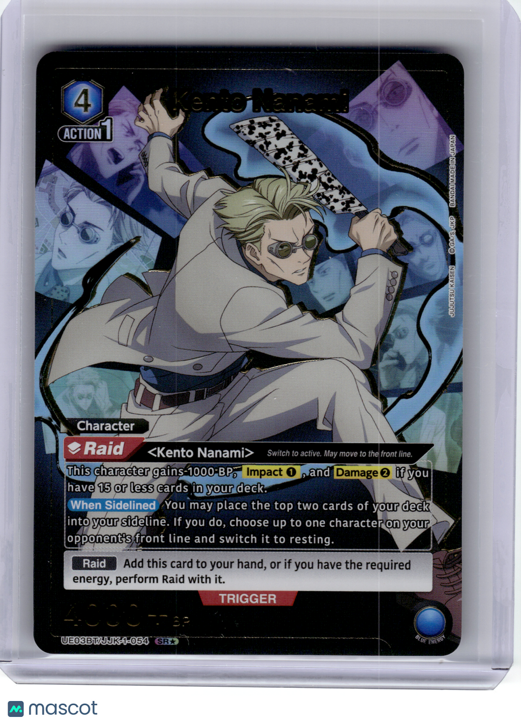 2024 Union Arena—Kento Nanami #JJK-1-054 Jujutsu Kaisen—Super Rare 1 Star Foil