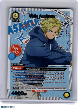 2026 Union Arena—Shin Asakura #SMD-1-017 Sakamoto Days—Super Rare 1 Star Foil