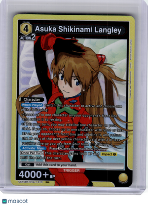 2026 Union Arena—Asuka Shikinami Langley #EVA-1-013 UE15BT—Super Rare Foil