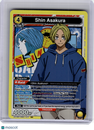 2026 Union Arena—Shin Asakura #SMD-1-017 Sakamoto Days—Super Rare Foil