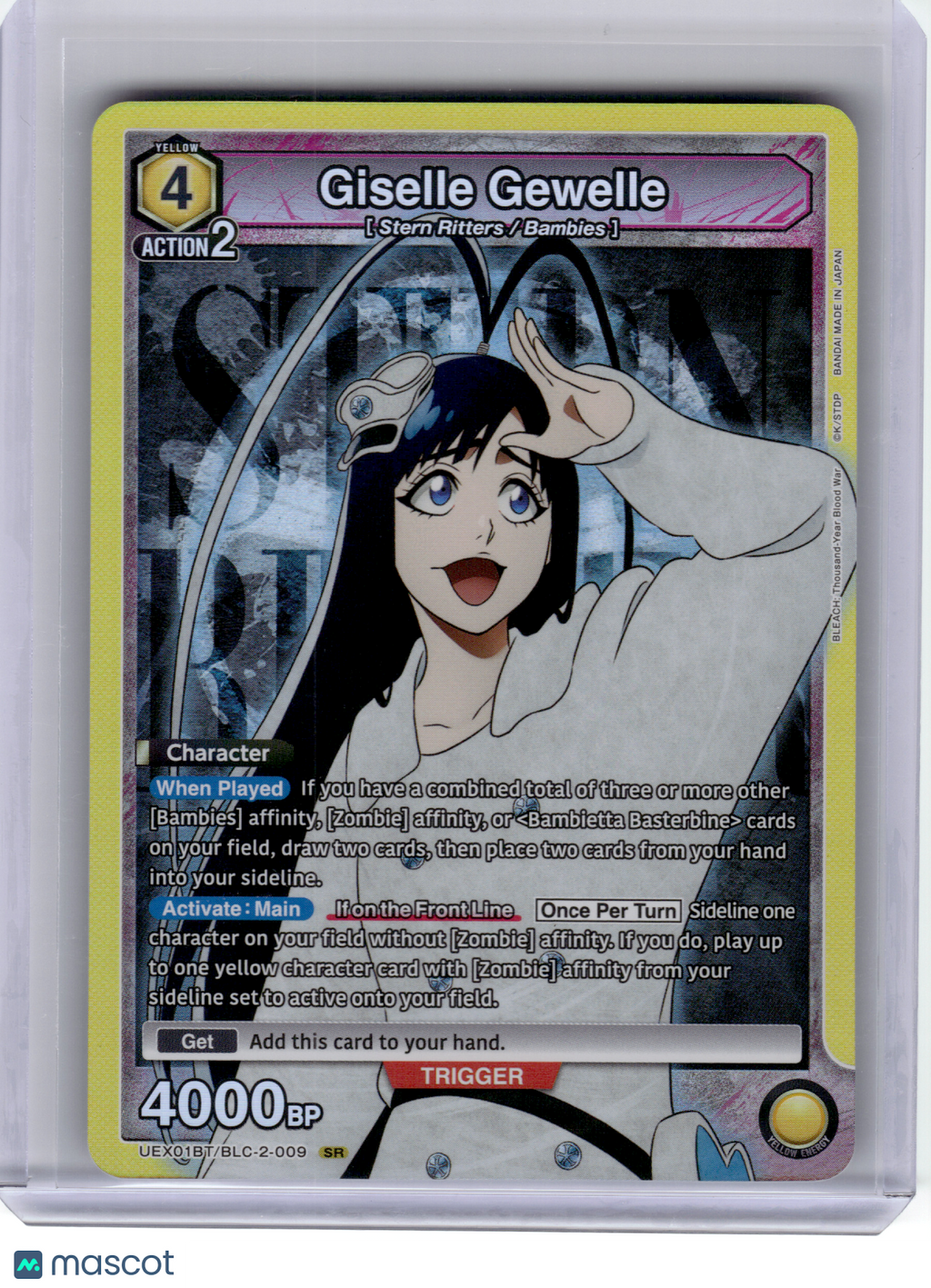 2025 Union Arena—Giselle Gewelle #BLC-2-009 UEX01BT—Super Rare Foil